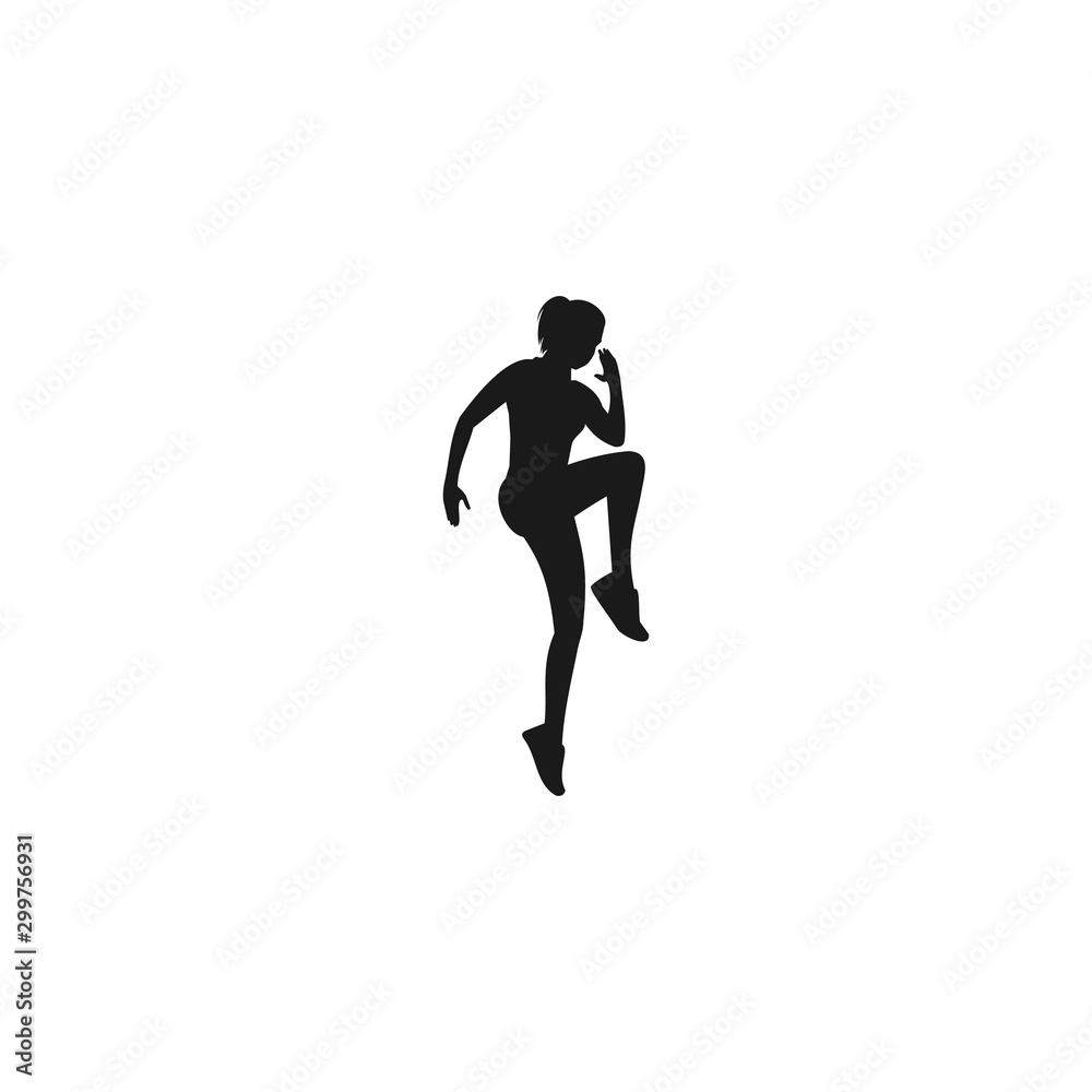 women workout logo template creative design, vector women workout logo template creative design, vector