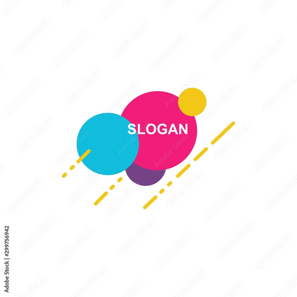 graphic style logo template, abstract design vector graphic style logo template, abstract design vector