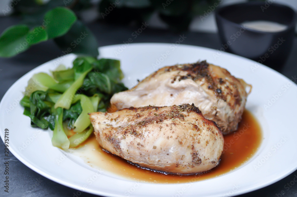 grilled chicken or chicken steak grilled chicken or chicken steak