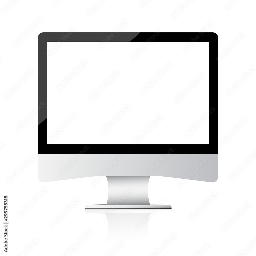 Computer monitor vector. Computer monitor vector.