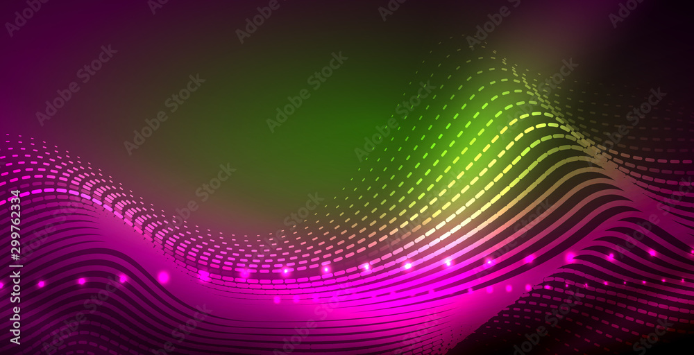 Neon lines shiny glowing background Neon lines shiny glowing background