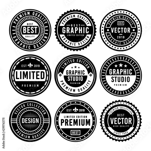 Premium Vintage Badge Design Set