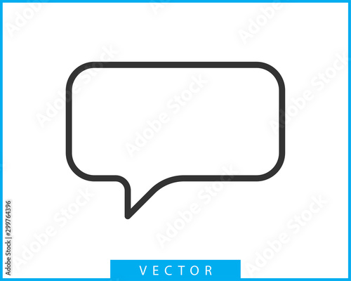 Talk bubble speech icon. Blank empty bubbles vector design elements. Chat on line symbol template. Dialogue balloon sticker silhouette.