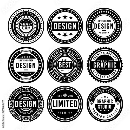 Premium Vintage Badge Design Set