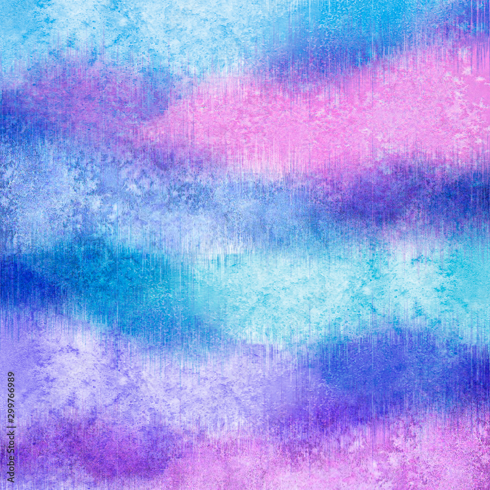Abstract watercolor creative colorful pink blue teal purple background