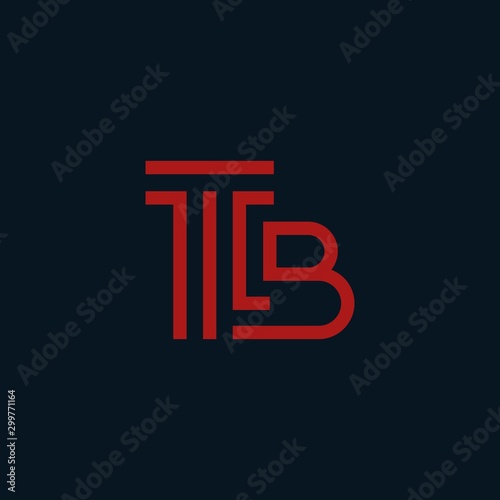 Letter B Attorney Law Creative Icon Logo Design Template Element Vector