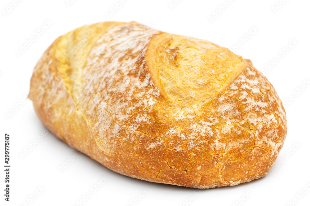 Wheat bread on white background. Wheat bread on white background.