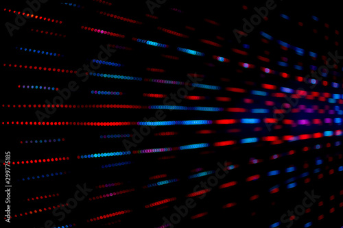 Fotografi Abstract beautiful blurred or softy bokeh from LED lighting