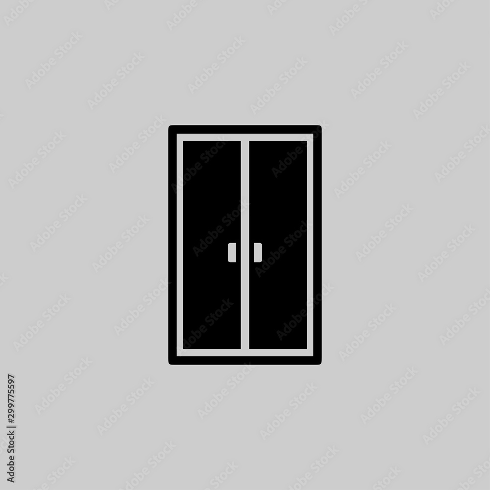 Vector wardrobe Icon - Vector Vector wardrobe Icon - Vector