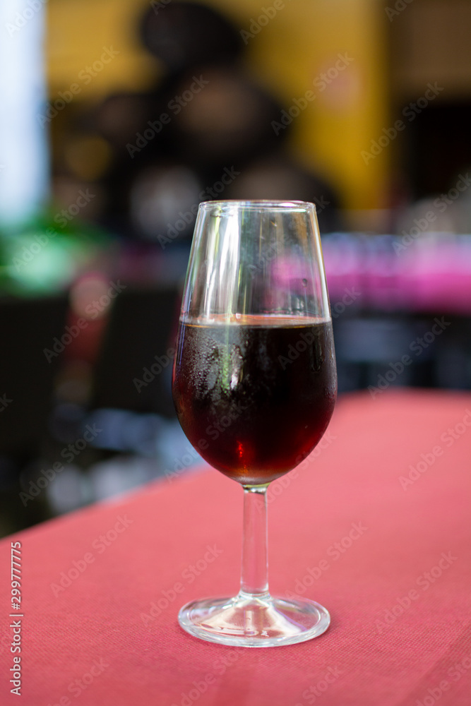 Sherry wine tasting, selection of different jerez fortified wines from dry to very sweet in glasses, Jerez de la Frontera, Andalusia, Spain Sherry wine tasting, selection of different jerez fortified wines from dry to very sweet in glasses, Jerez de la Frontera, Andalusia, Spain