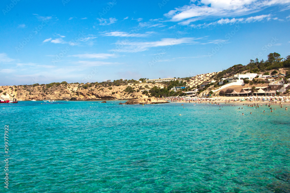 Fototapeta premium view of an island in mediterranean sea