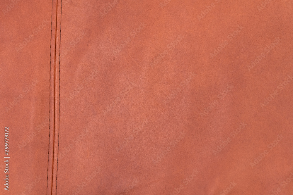 Fototapeta premium Seam in suede leather - Suede stitching