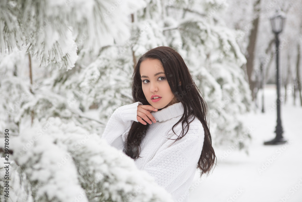 portrait of a beautiful brunette outdoors. portrait of a beautiful brunette outdoors.