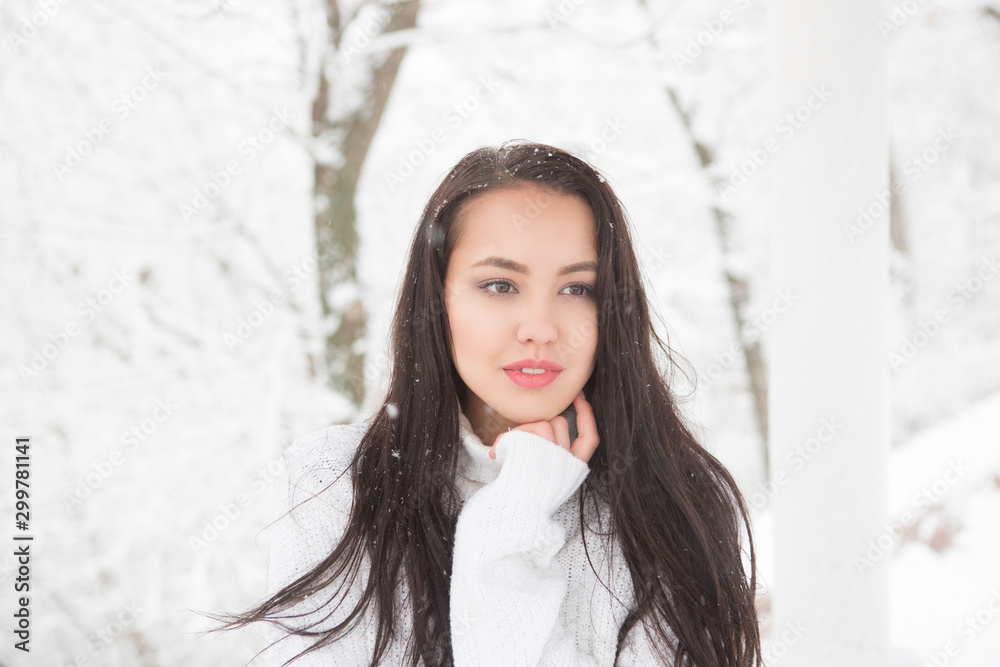 portrait of a beautiful brunette outdoors. portrait of a beautiful brunette outdoors.