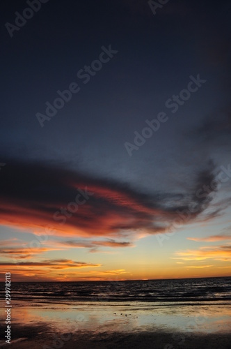 Miri, Sarawak / Malaysia - October 7, 2019: The beautiful beaches of Luak Bay and Tanjung Lubang during Sunset at Miri, Sarawak photo