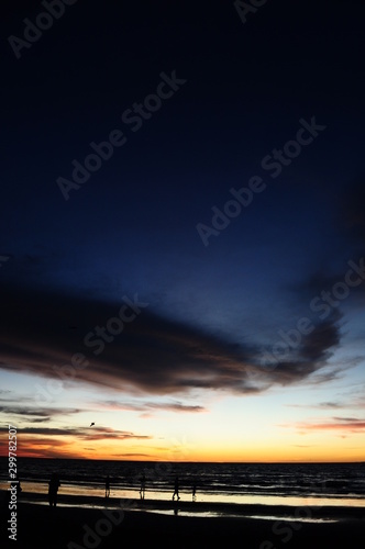 Miri, Sarawak / Malaysia - October 7, 2019: The beautiful beaches of Luak Bay and Tanjung Lubang during Sunset at Miri, Sarawak photo