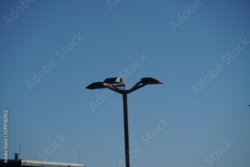 Old lamps along the way, which are still in operation today