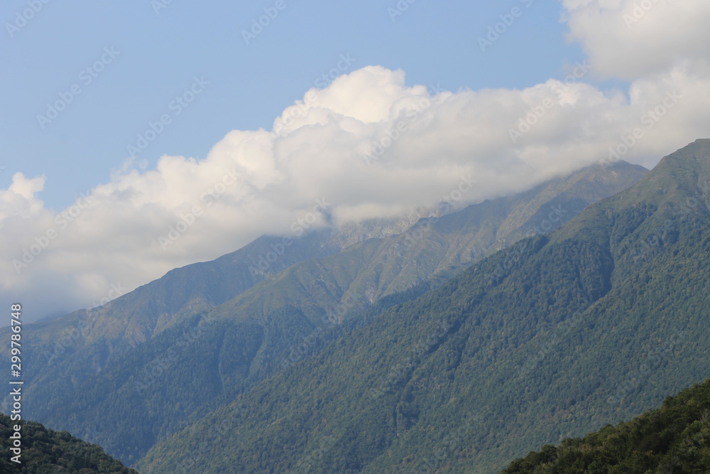 High mountains view High mountains view