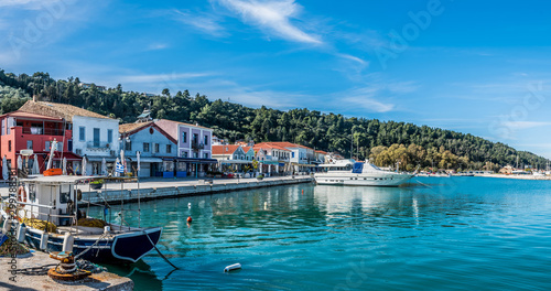 Panorama of Katakolo port, where cruise ships land for ancient Olympia, Greece