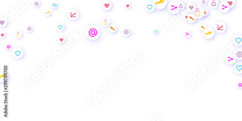 Social media marketing, Communication concept.