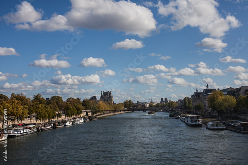 View of the river in paris france