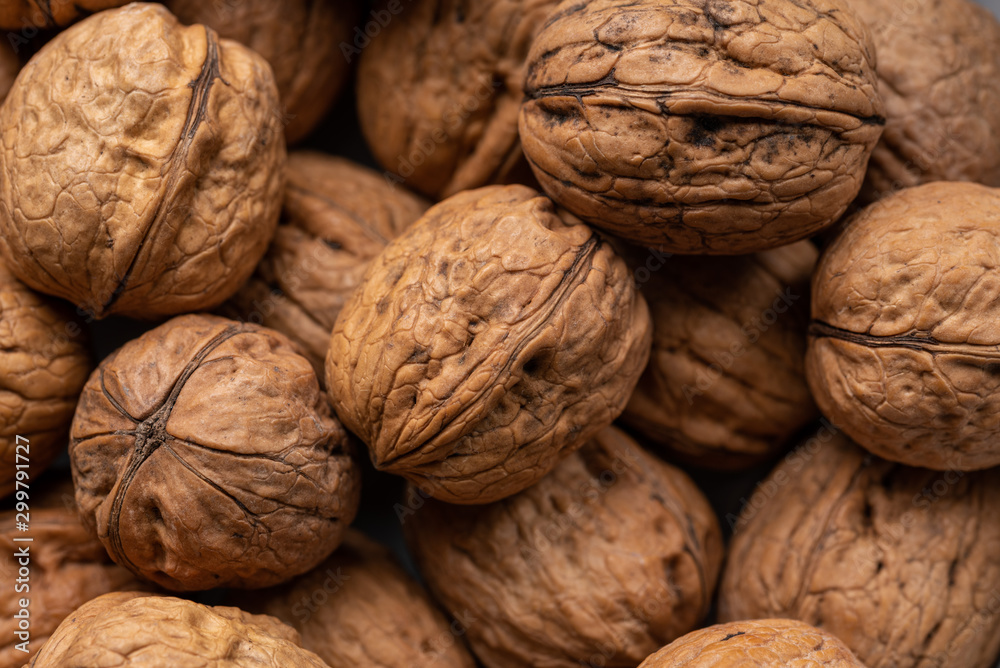 Walnuts under a beautiful light Walnuts under a beautiful light