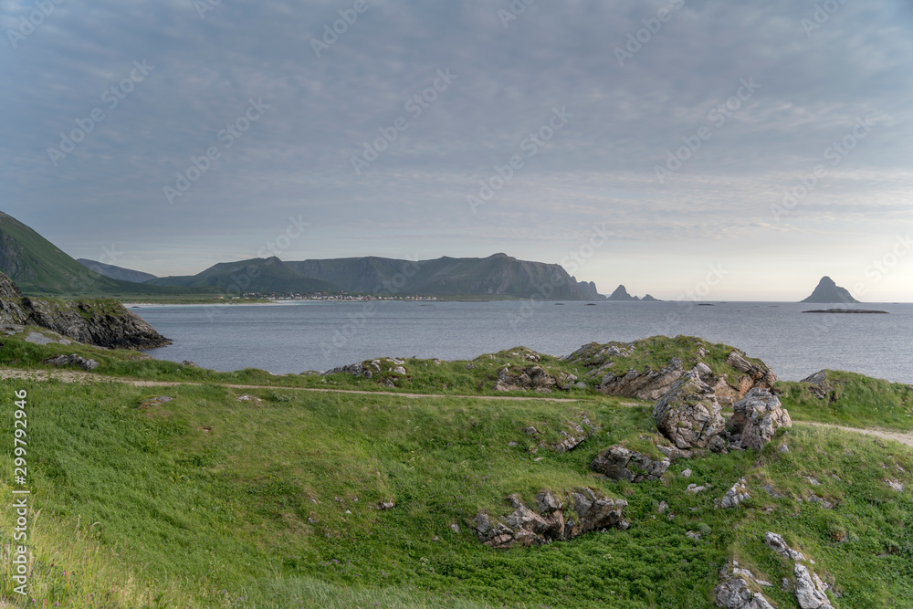 Bleik bay at dusk, Norway