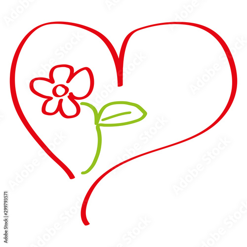 Herz und Blume, Liebe Logo