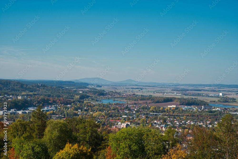 Blick übers Coburger Land Oberfranken Deutschland