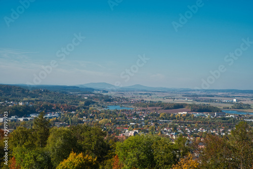 Blick übers Coburger Land Oberfranken Deutschland