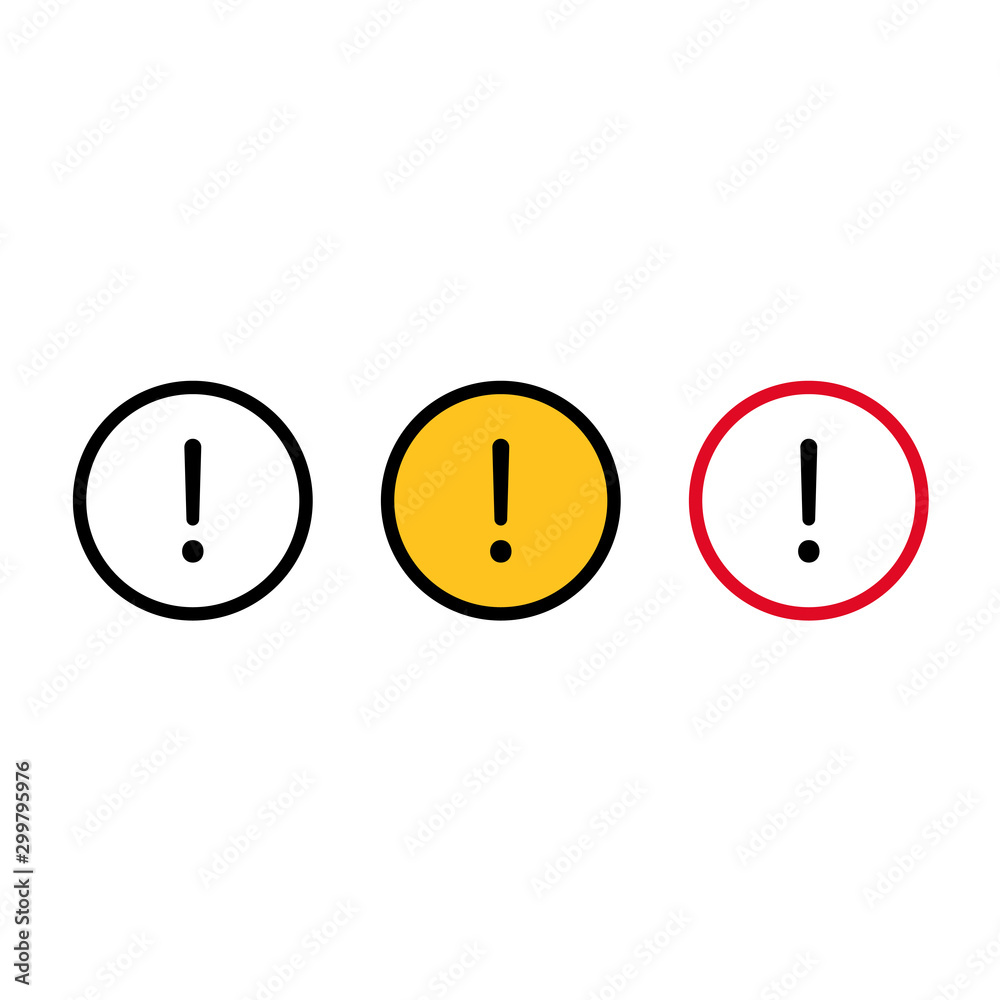Vector alert warning notification signs. Alert warning symbols. Vector alert warning notification signs. Alert warning symbols.
