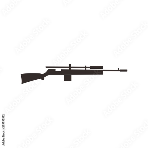 assault rifle with scope