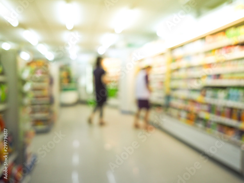 Blur image Supermarket, Abstract blurred Supermarket, Abstract blur and defocused in Supermarket.