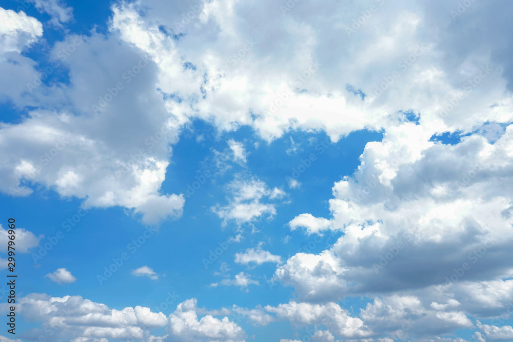 Dark and white clouds on blue sky Dark and white clouds on blue sky