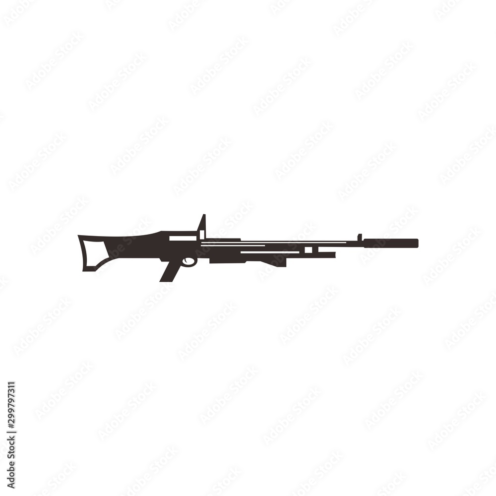 assault rifle with scope