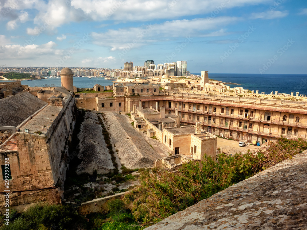View from the Fort St. Elmo, Valletta, Malta
