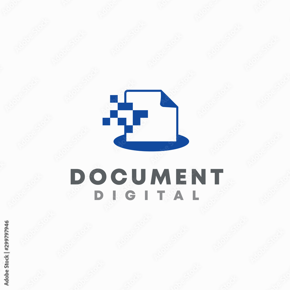 Digital Dokument Networking Logo Design