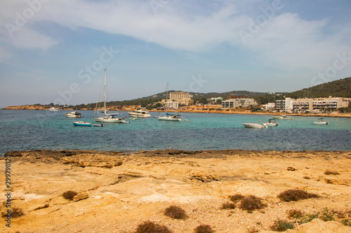 Fototapeta Naklejka Na Ścianę i Meble -  beach in spain-San Antoni-Ibiza