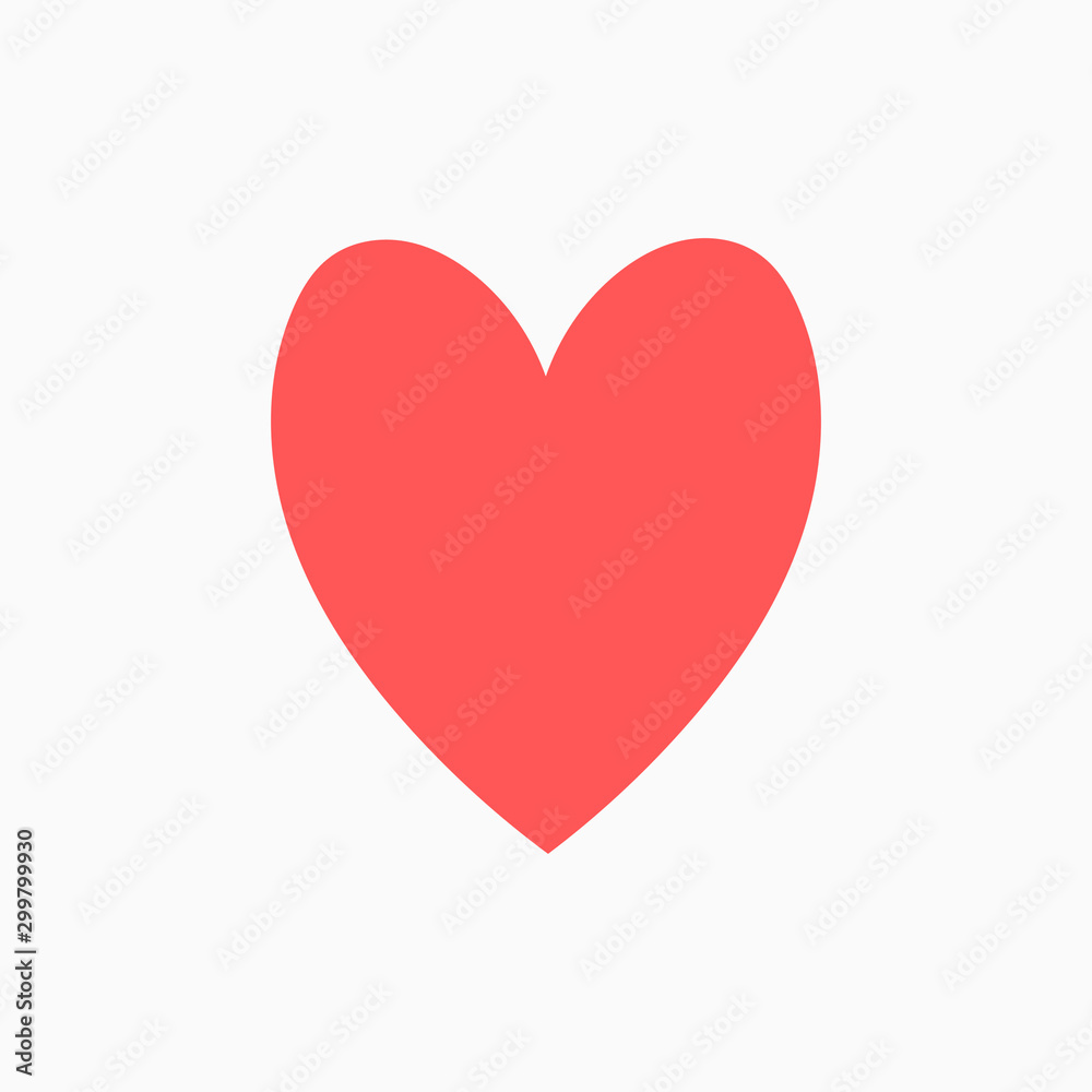 heart icon vector design concept. love symbol art background minimalistic valentine's day.