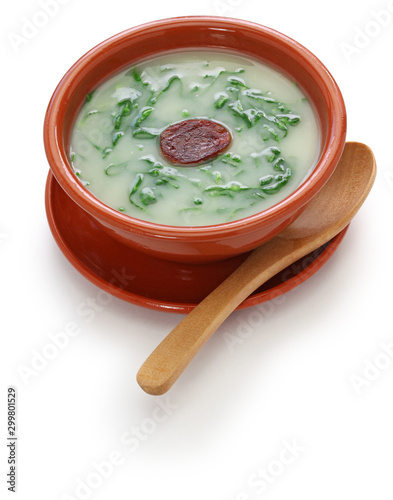 caldo verde (kale soup) , traditional portuguese cuisine photo