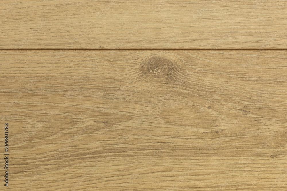 Fototapeta premium Elevated view of bass-wood laminate floor covering of flaxen color