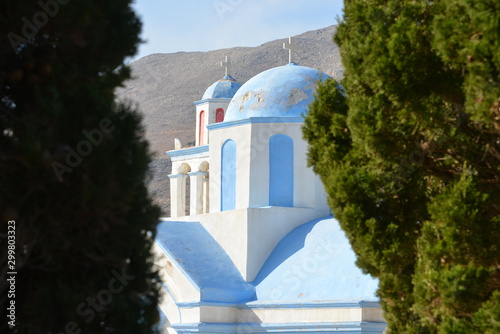 Friedhofskapelle von Emborios oder Imborios auf der griechischen Insel Chalki (Halki) 9 km nördlich von Rhodos photo