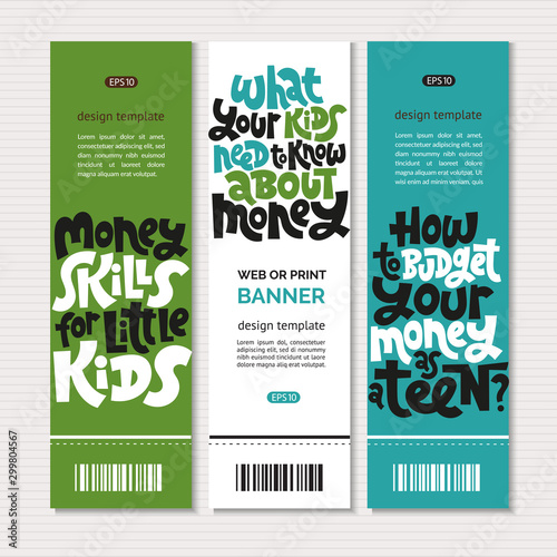 Kid finance lettering
