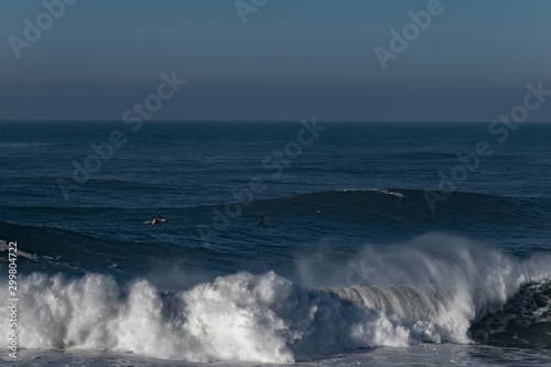Atlantic ocean waves at Nazare, Portugal. © Janis Smits