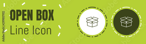 Open Box Line icon. Useful Graphic elements for All Kinds of Designing Work.