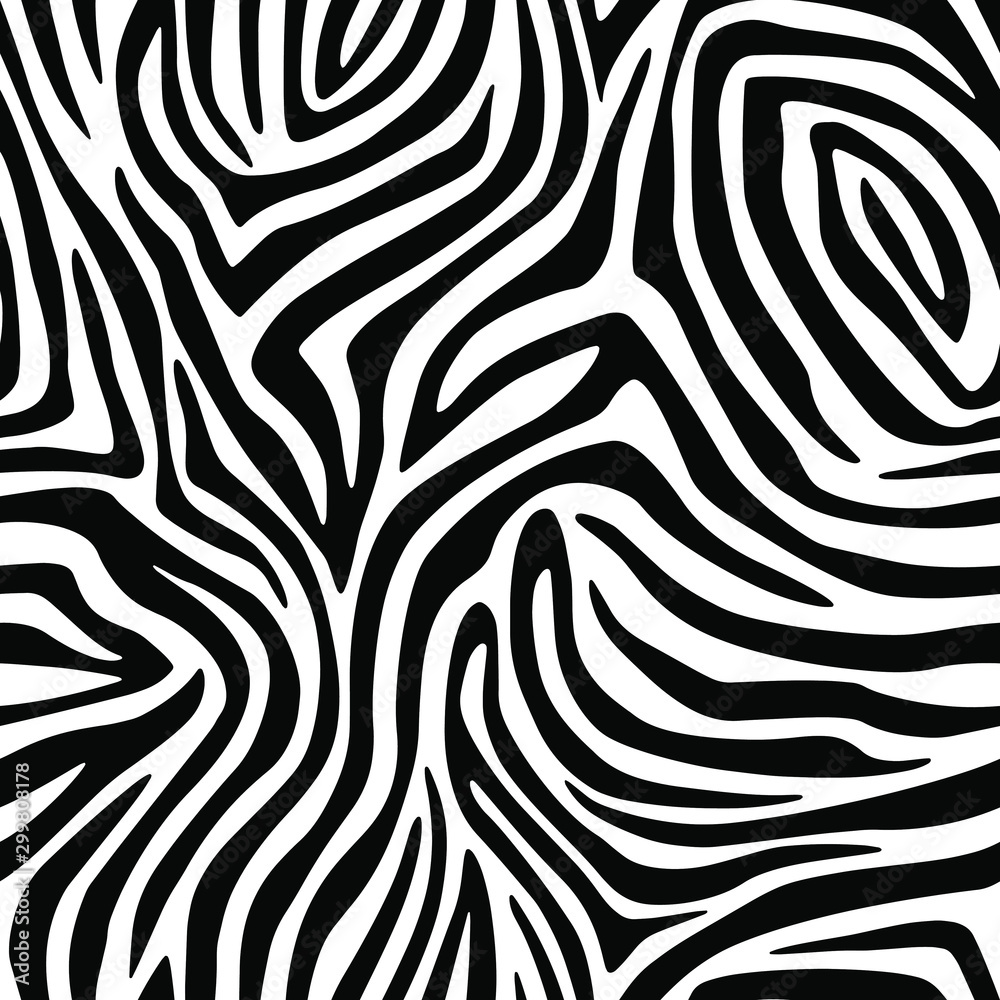 Full seamless wallpaper for zebra and tiger stripes animal skin pattern. Black and white design for textile fabric printing. Fashionable and home design fit. Full seamless wallpaper for zebra and tiger stripes animal skin pattern. Black and white design for textile fabric printing. Fashionable and home design fit.
