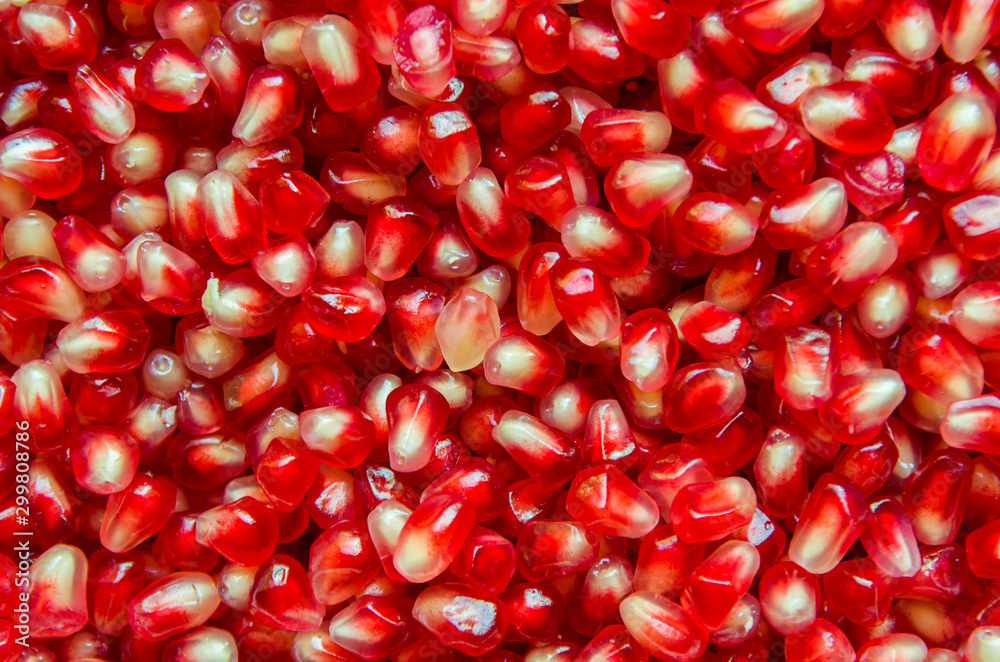 Pomegranate seeds close up. Food / fruit background Pomegranate seeds close up. Food / fruit background