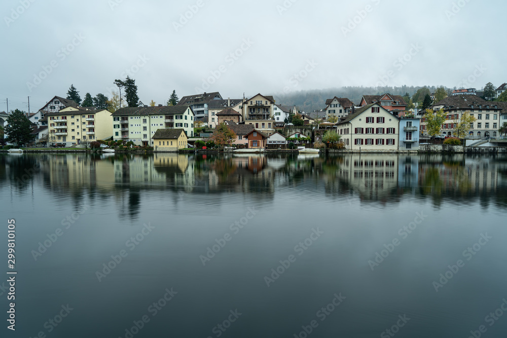 Fototapeta premium Schaffhausen im Herbst Schweiz