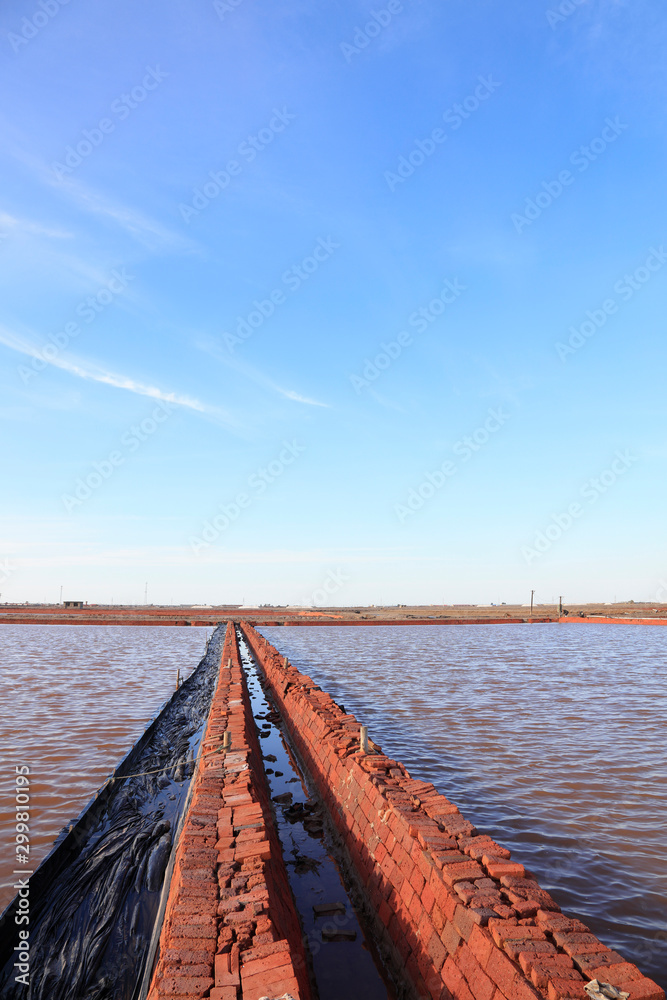 Obraz premium salt pond scenery