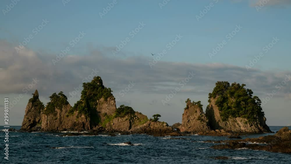 Timelapse of Rocky Sea Stacks in Izu, Japan Timelapse of Rocky Sea Stacks in Izu, Japan